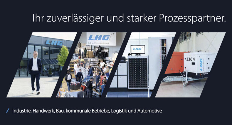 LHG, Leipziger Handelsgesellschaft, Imagebroschüre, Partner für Industrie, Bau, kommunale Betriebe und Automotive